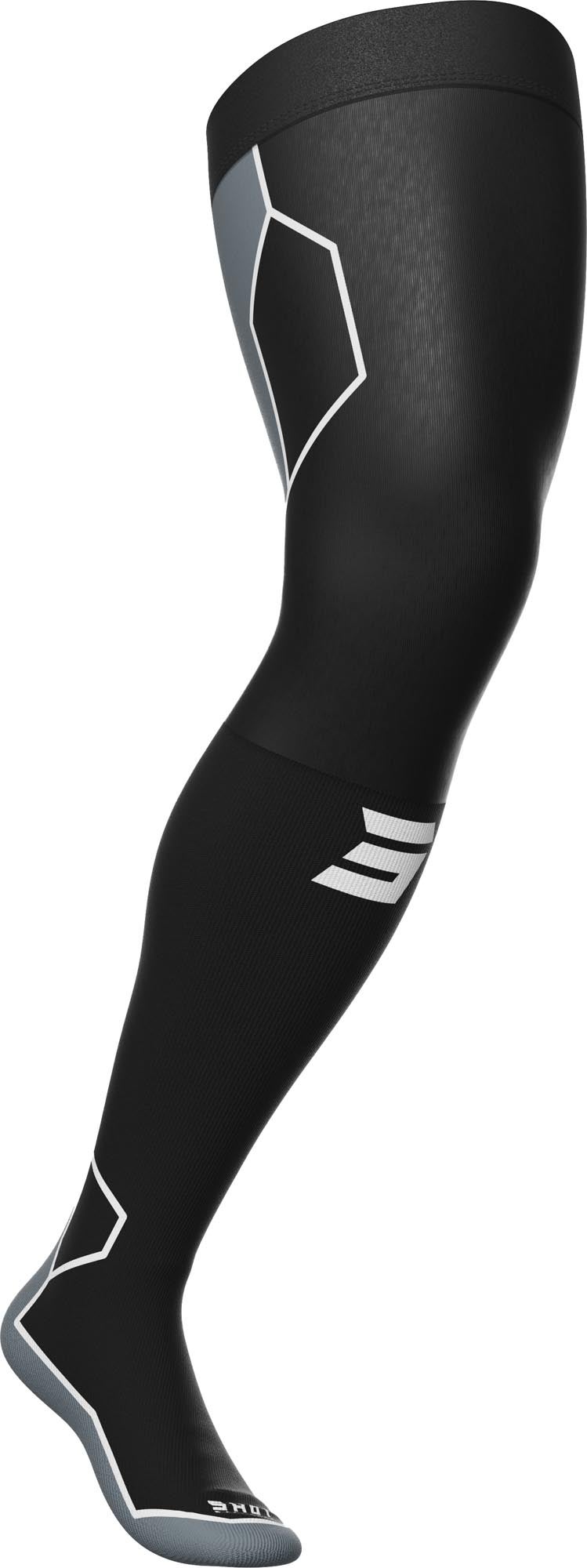 Shot Men's Black Line Knee Brace Motocross Socks