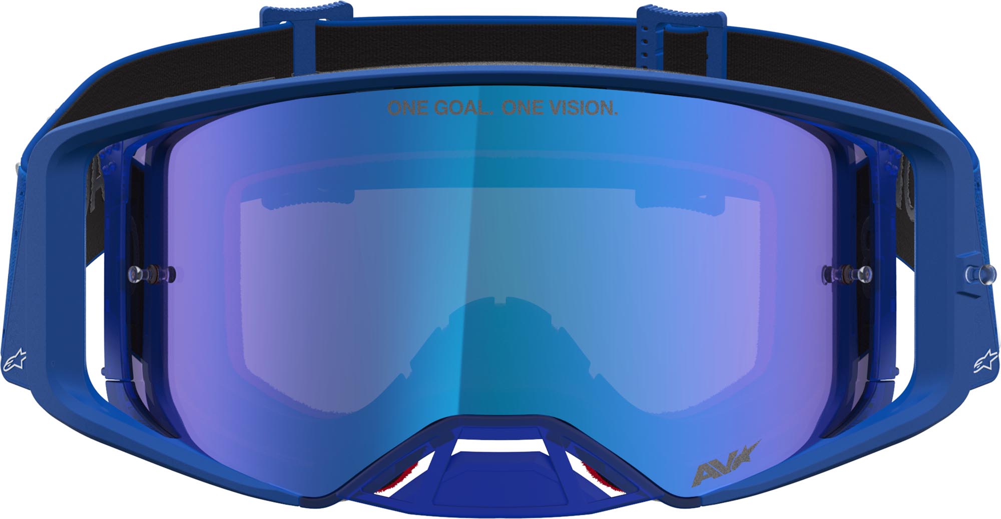 Alpinestars Supertech Vesta Mirror Motocross Goggles blue/white Figure 4