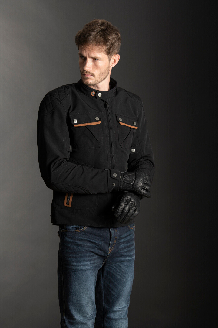 LS2 Bullet waterproof Motorcycle Textile Jacket black L Figure 6