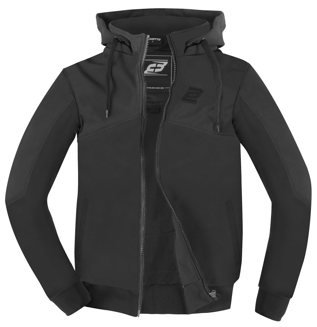 Bogotto Finish-R Moletom com capuz com zíper de motocicleta preto 3XL Figura 3
