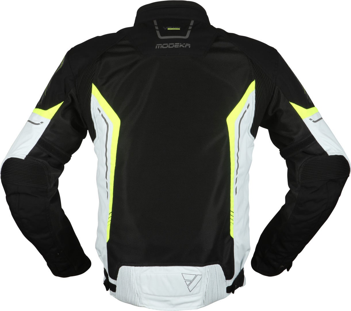 Modeka Khao Air Veste textile de moto noir/gris/néon XXL Figure 2