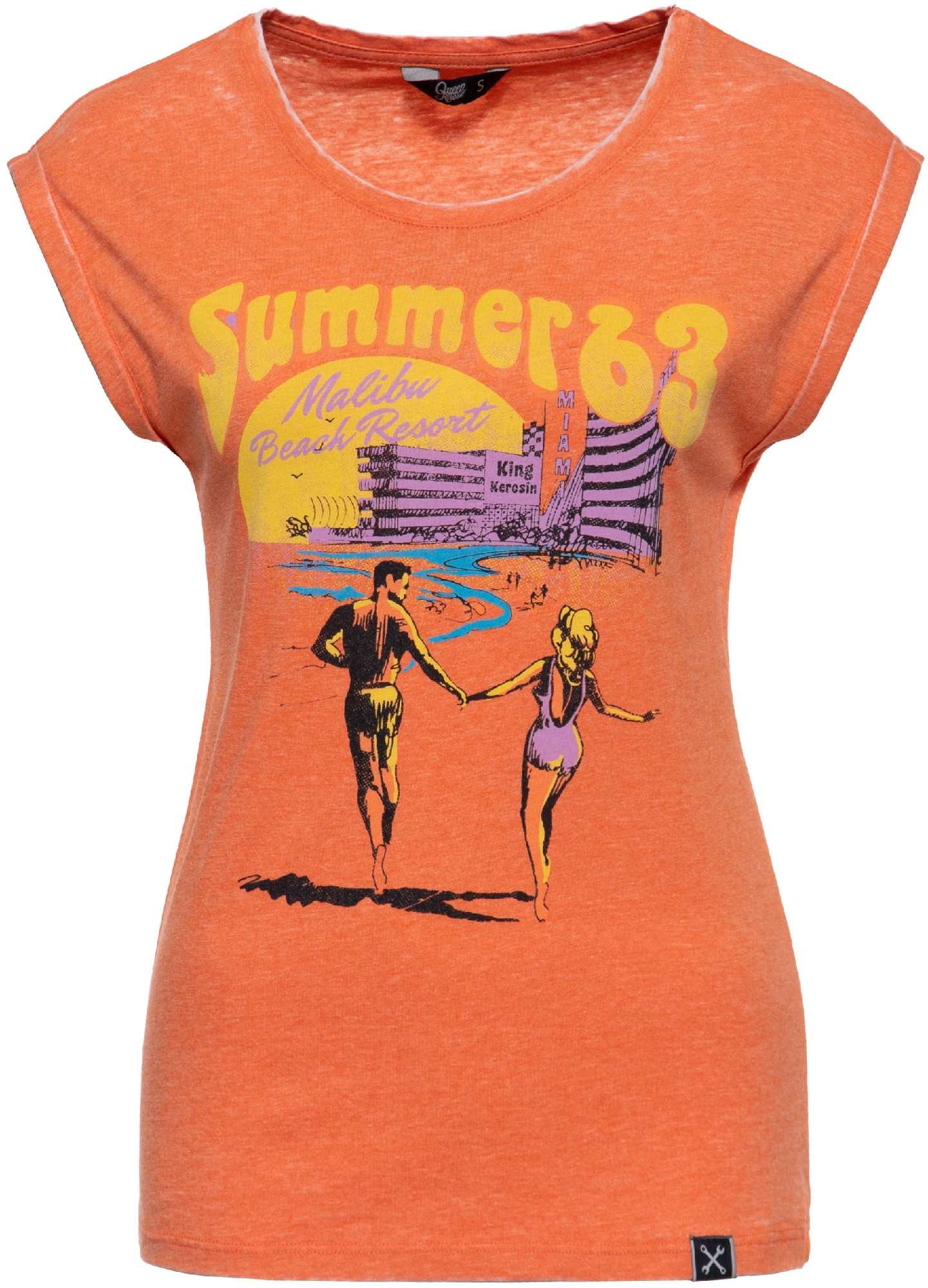 Queen Kerosin Summer 63 Dame T-skjorte L Figur 1