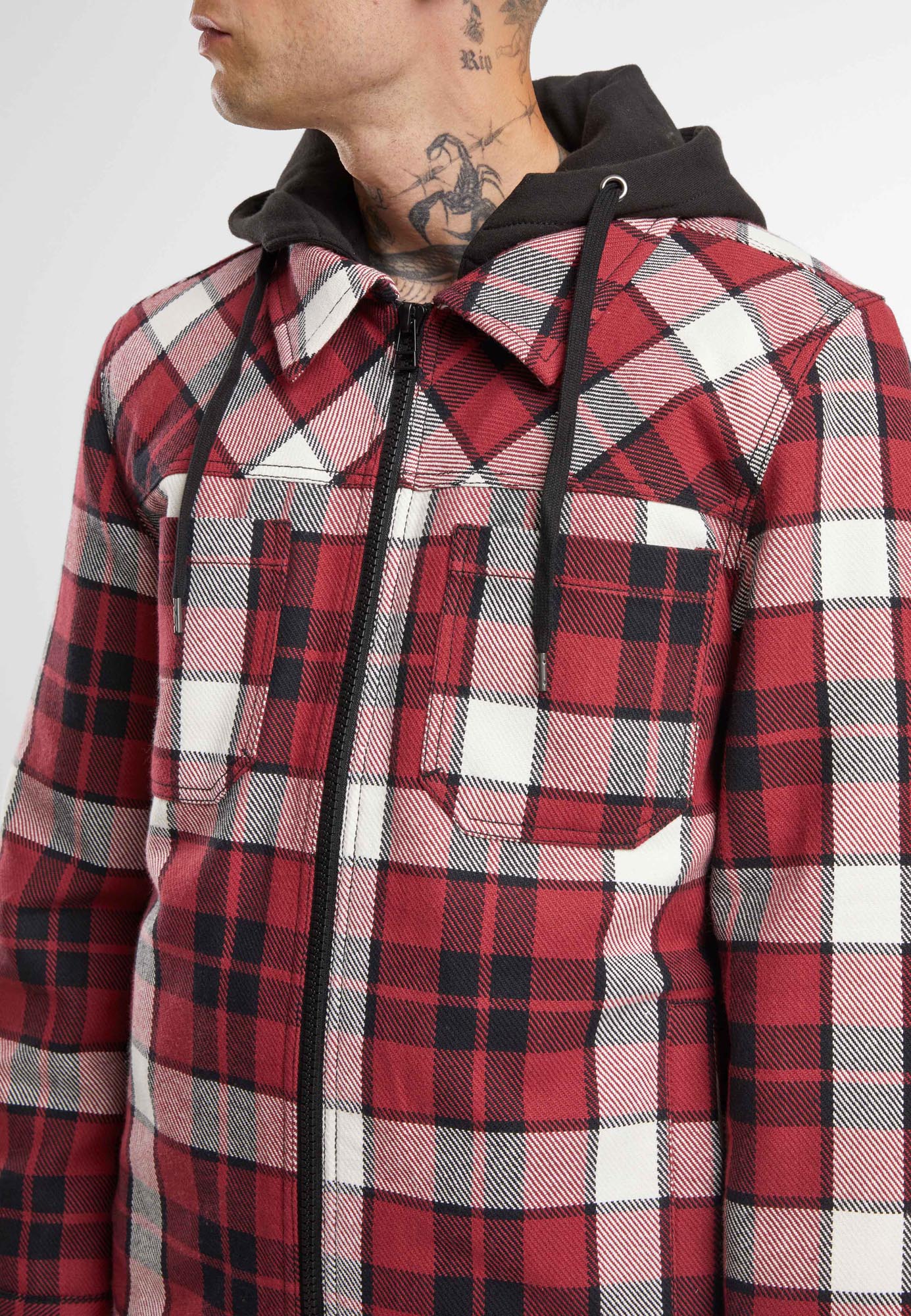 Brandit Top Heavy Twill Chaqueta rojo/negro M Figura 6