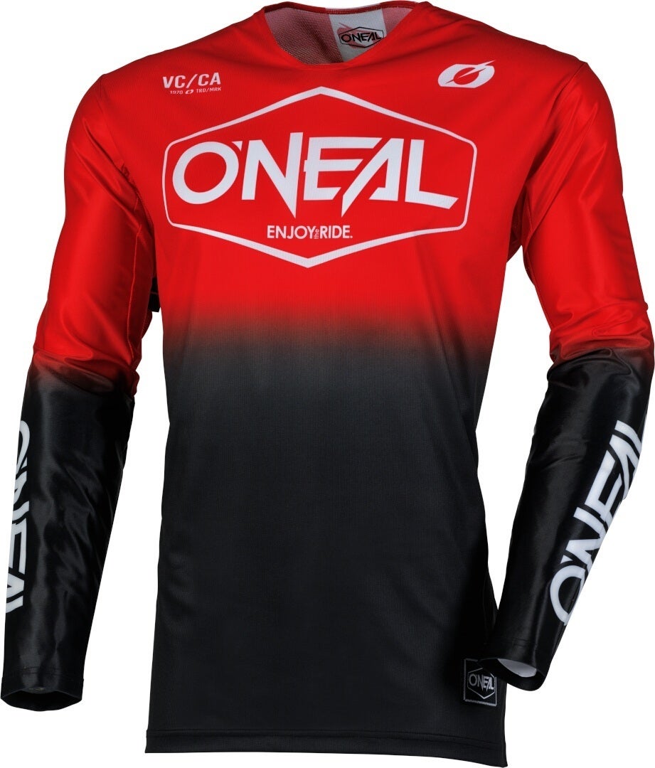 Oneal Men's Black/Red Mayhem Hexx Motocross Jersey