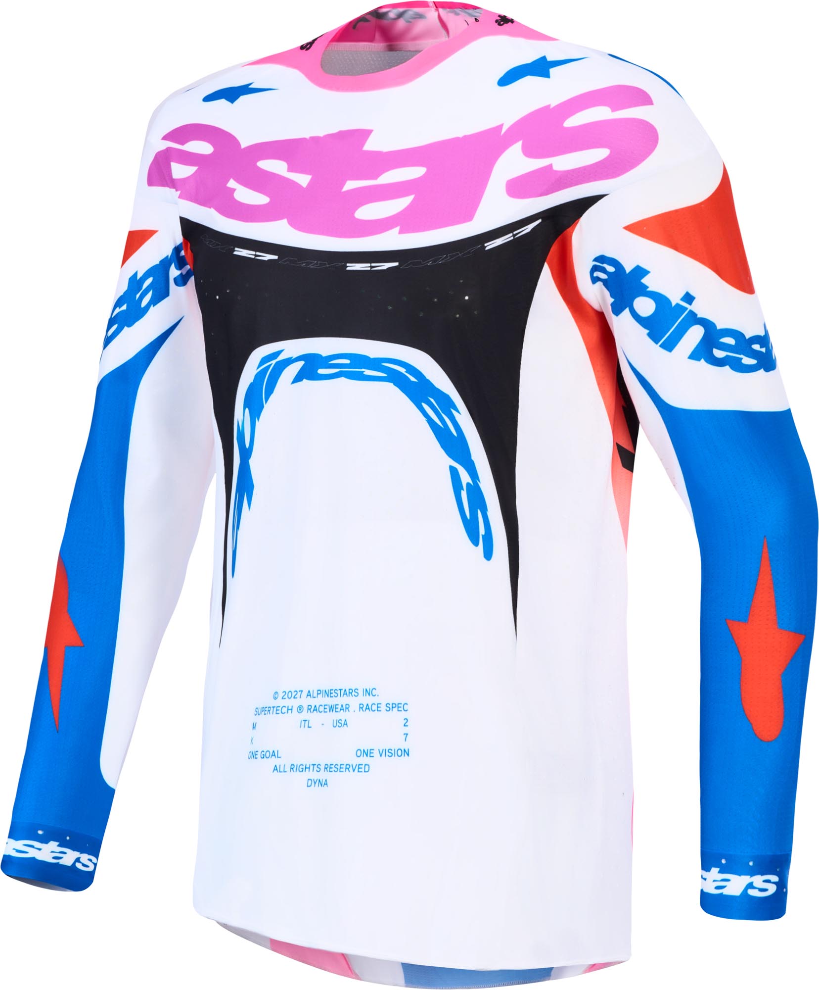 Alpinestars Supertech Dyna Motocross dres bijela/višebojna S Slika 1