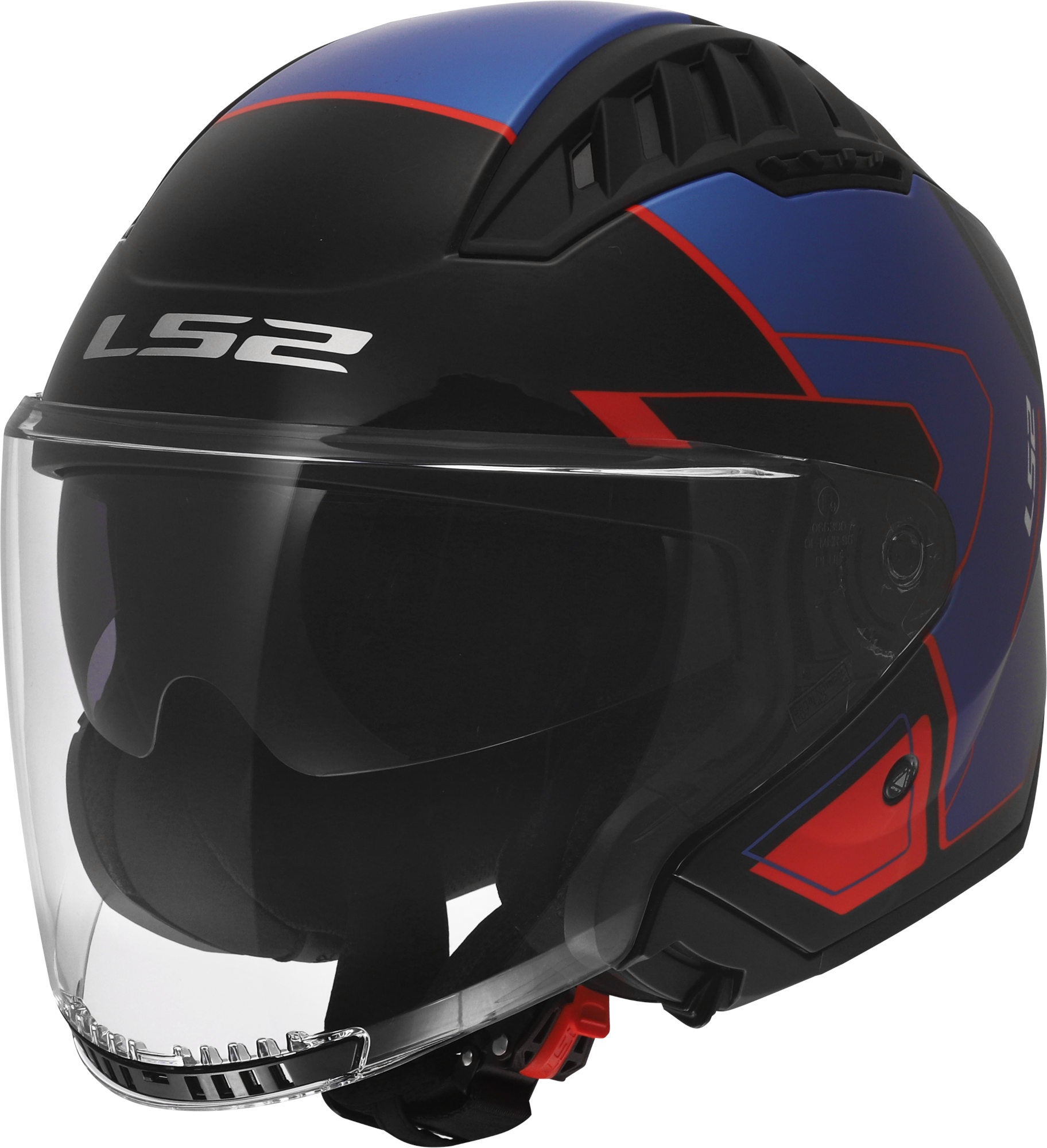 LS2 OF600 Copter II Tango Jet Helmet black/blue/red L (59/60) Figure 1