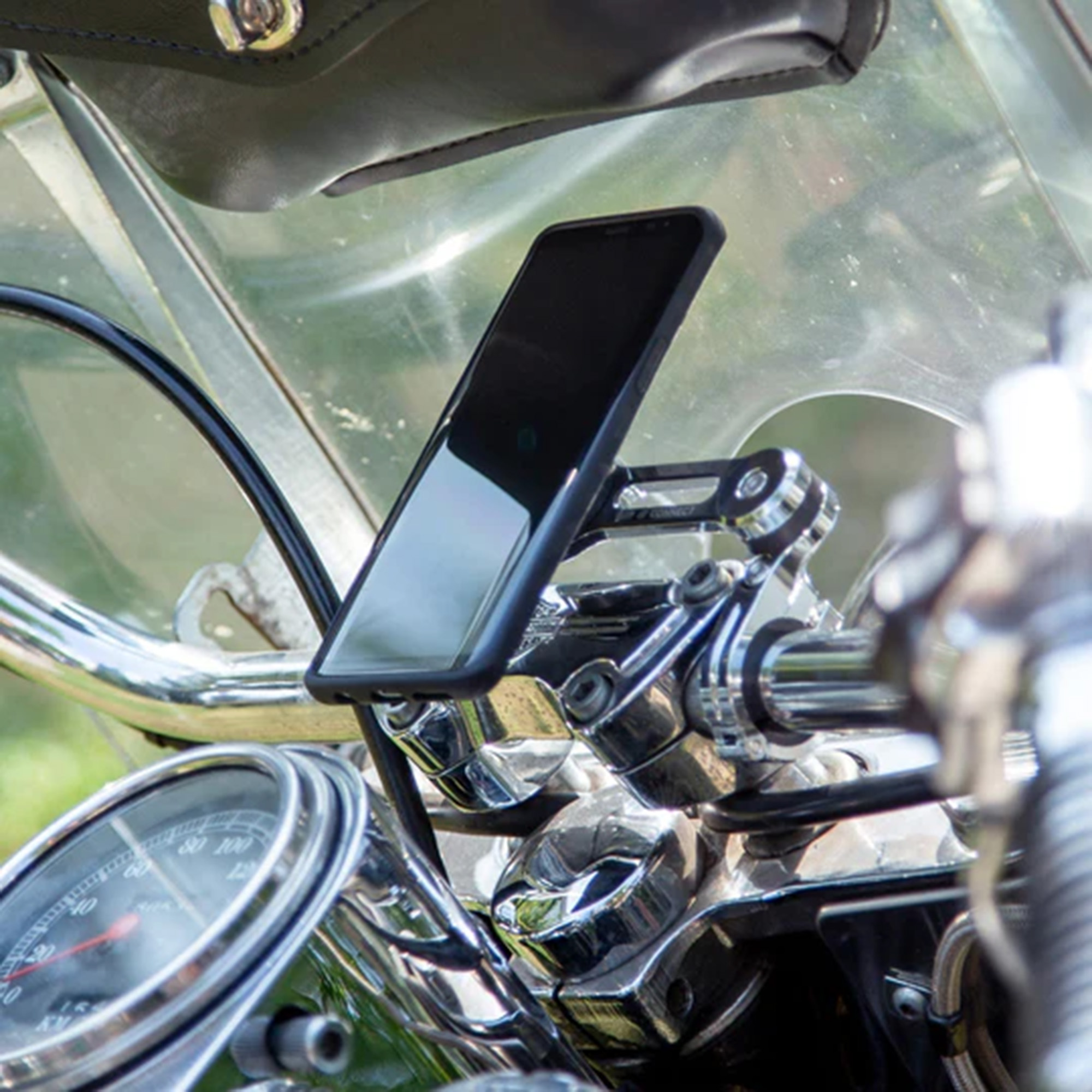 SP Connect Moto Mount Pro Chrome Motorcykelfäste Figur 5