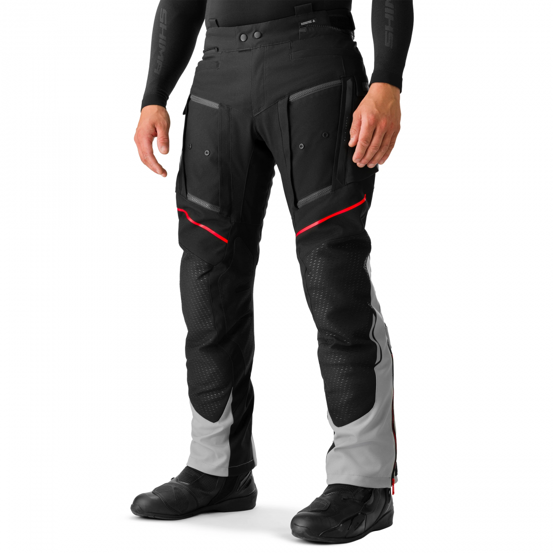 SHIMA Hero 3.0 Motorcycle Textile Pants grey/red S Figure 3