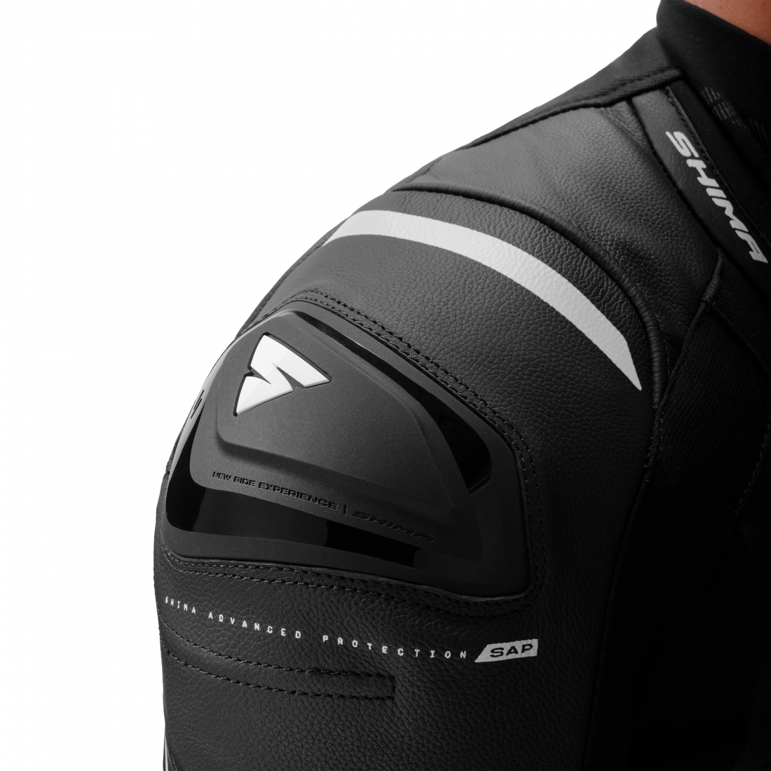 SHIMA Mission ST Veste en cuir moto Noir/Blanc 58 Figure 11