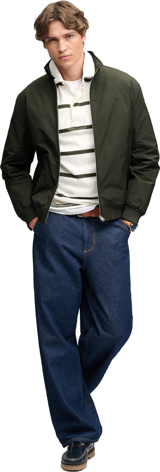 Superdry & Co Campus Jacke oliv/grün M Abbildung 4