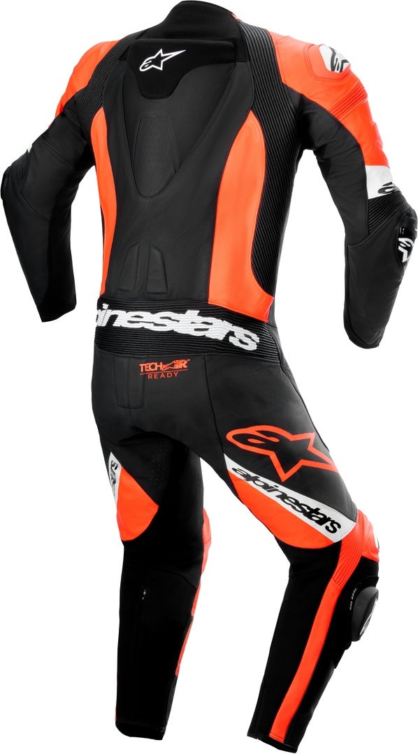Alpinestars Missile V2 Ward perforated One Piece Motorcycle Leather Suit black/neon-red 50 Figure 2