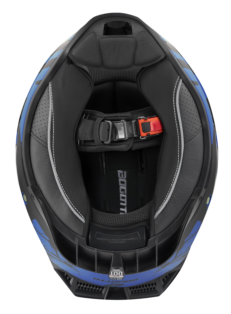 Bogotto Rapto Demon Hjälm Blue Matt XS Figur 19