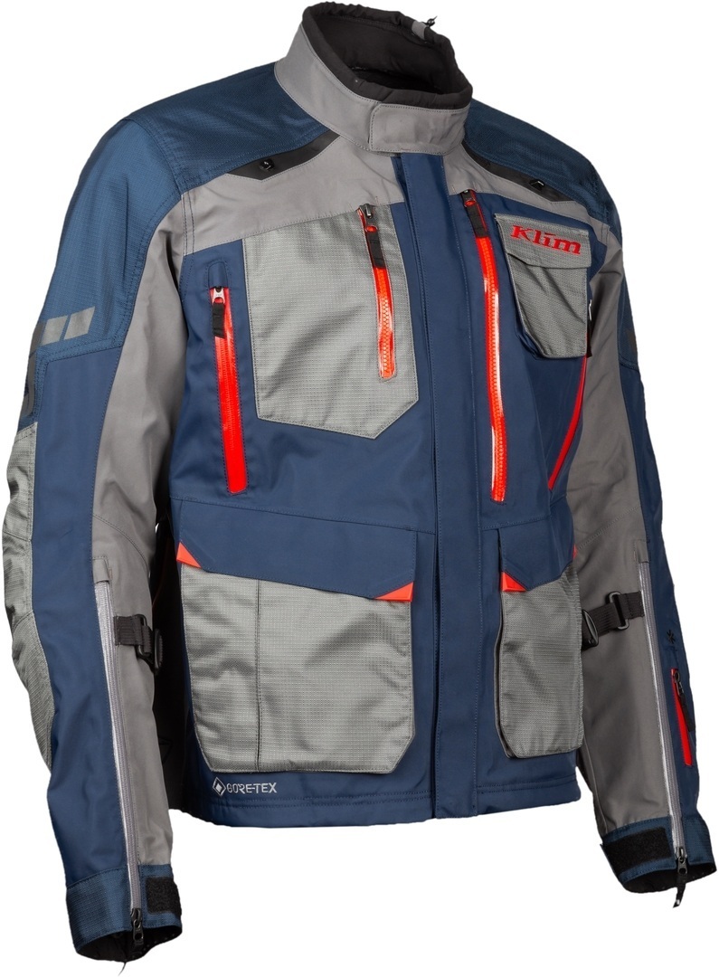 Klim Carlsbad Gore-Tex Motorrad Textiljacke hellgrau/blau S Abbildung 3