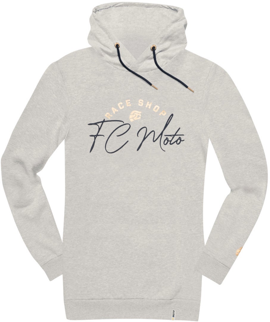 Fcm Women's Grey Fc-Moto -Sign-D Long Hoodie