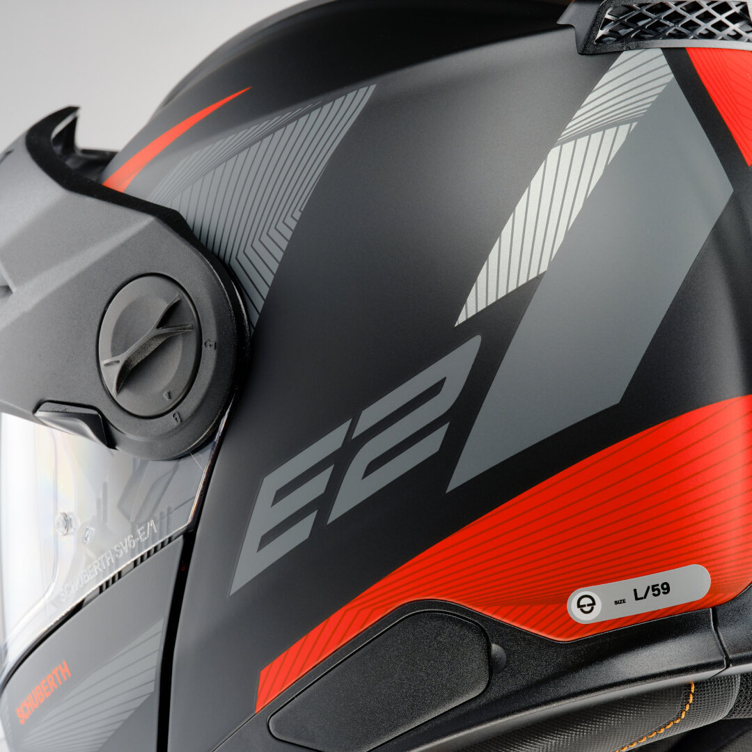 Schuberth E2 Defender Helmet black matt/red M (57) Figure 6