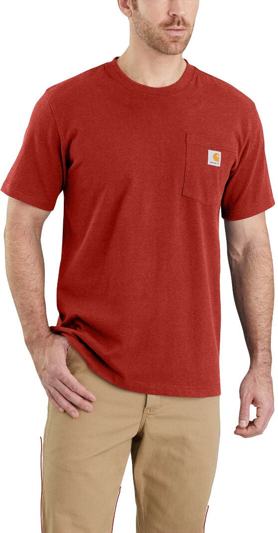 Carhartt Workwear Pocket Camiseta rojo/amarillo M Figura 2