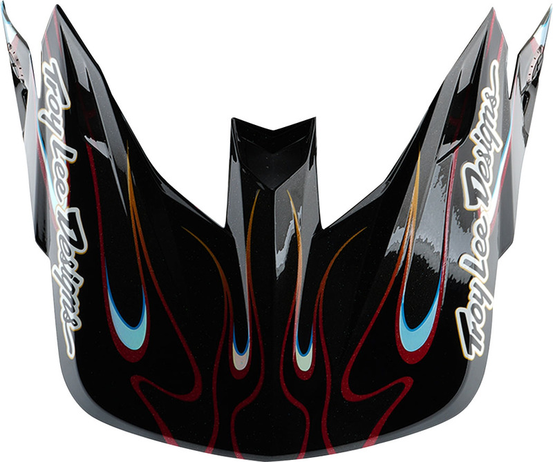 Troy Lee Designs SE5 Carbon Peak Torched - Svart/rouge Figur 2