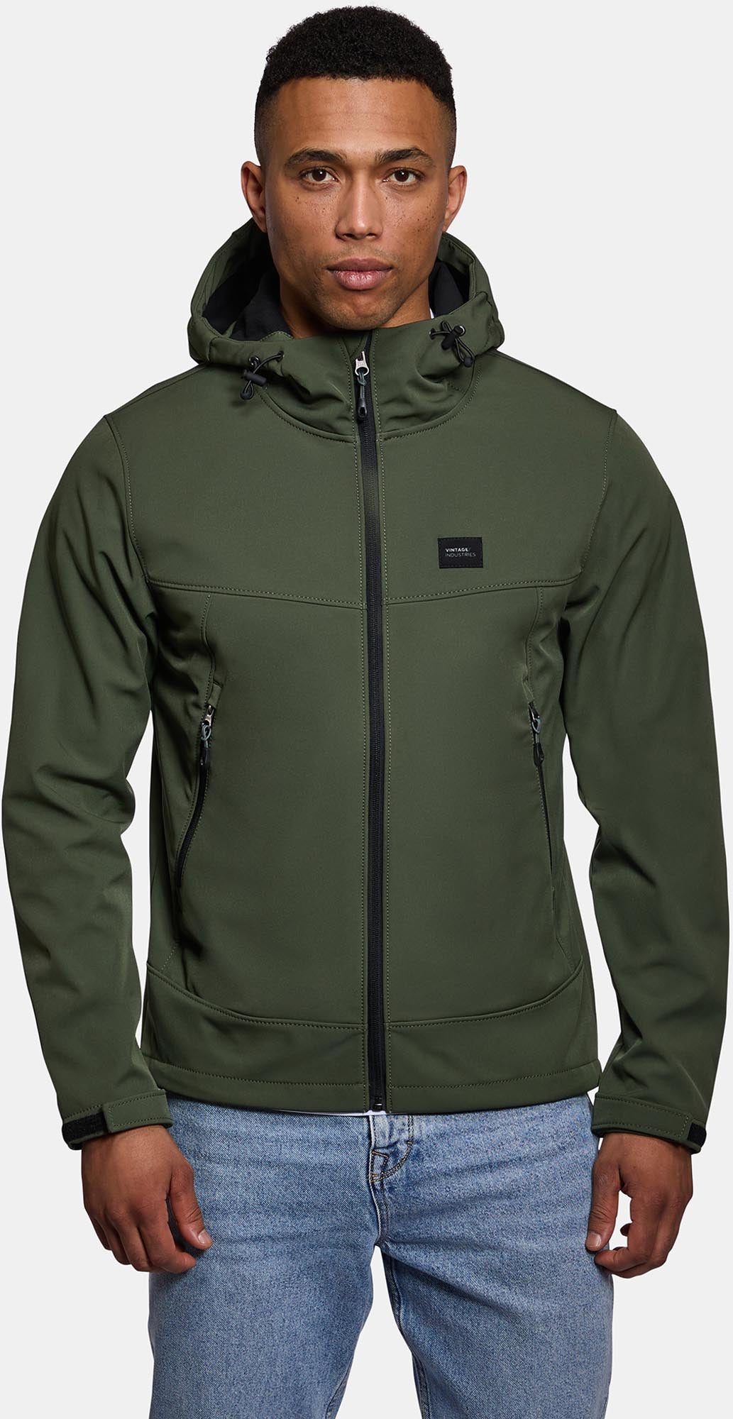 Vintage Industries Alford Softshell ジャケット オリーブ S 図6