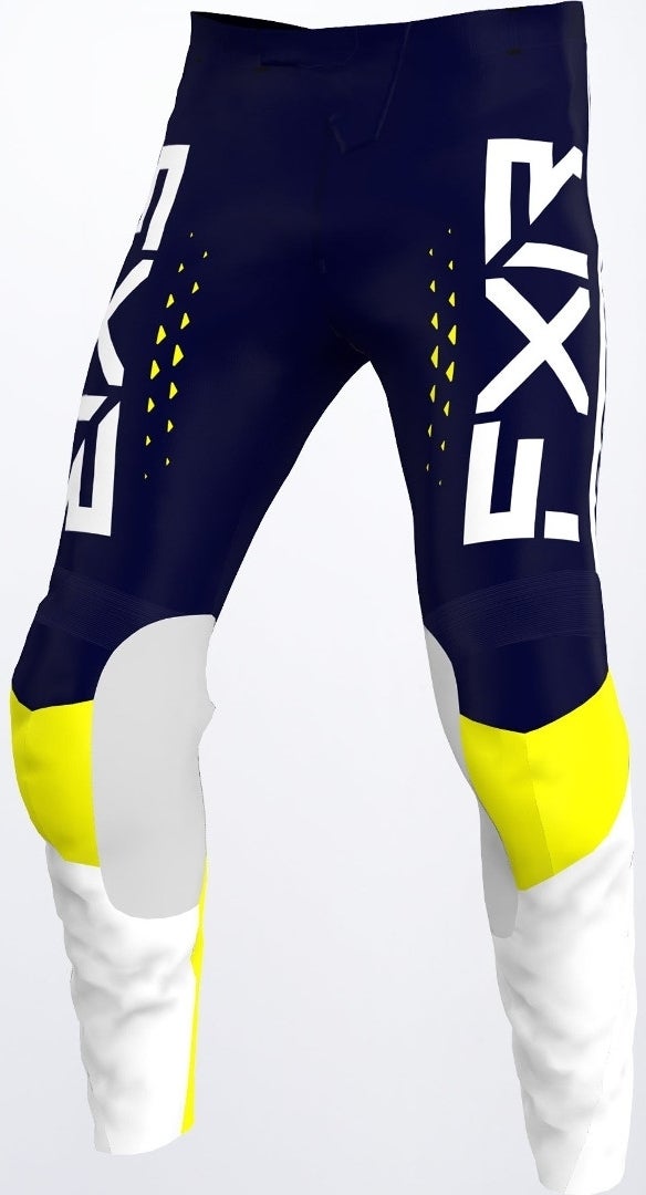 FXR Clutch Pro Motorcross broek blauw/geel 34 Figuur 1