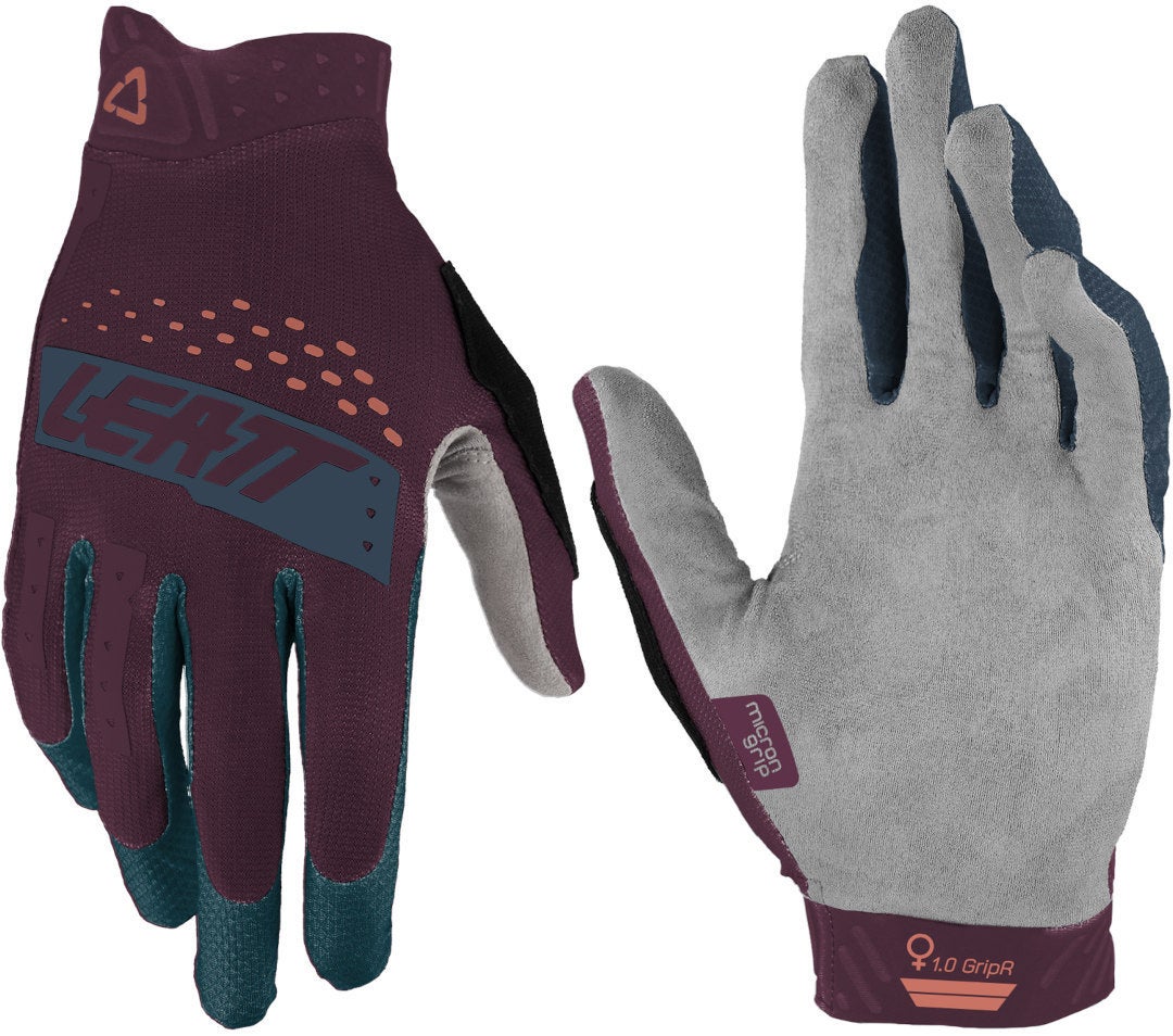 Leatt MTB GripR 1.0 Luvas de bicicleta femininas Violet M Figura 3