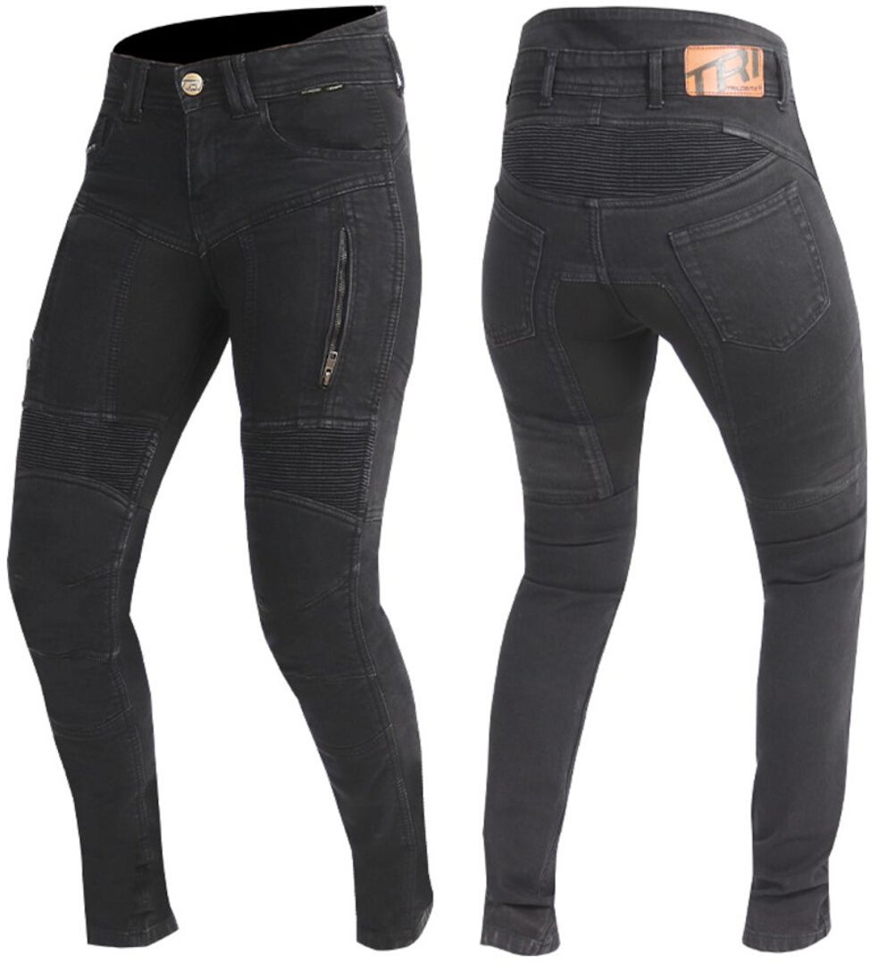 Trilobite Parado Black Monolayer Slim Jeans da moto da donna 30/32 Figura 1