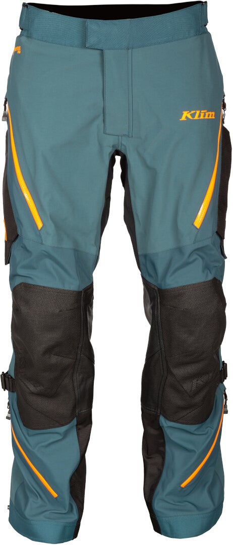Klim Badlands Pro 2023 Motorcycle Textile Pants blue/green Short 32 Figure 5