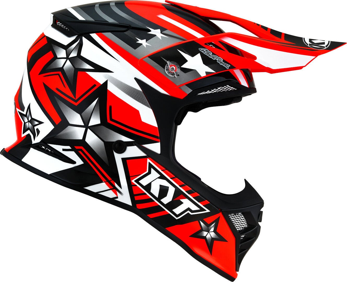 KYT Skyhawk Ardor Casco motocross rosso L (59/60) Figura 4