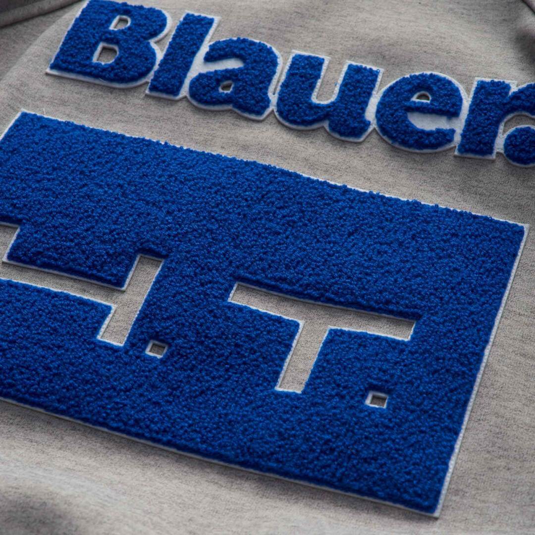 Blauer Easy Man Sweat à capuche zippé de moto imperméable Gris/bleu L Figure 3