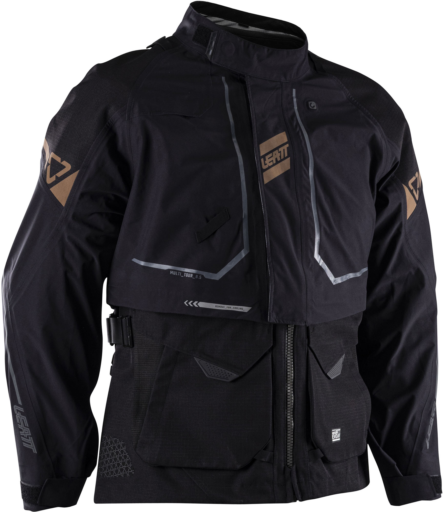 Leatt ADV Multitour 8.5 vandtæt tekstiljakke Sort/Bronze XL Figur 1
