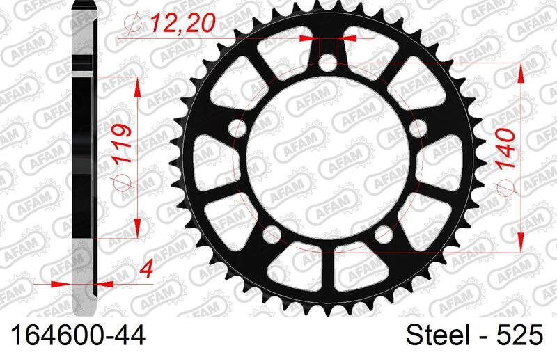 AFAM Kettensatz 525XHR3 17/45 Standard - Standard Ritzel Abbildung 4