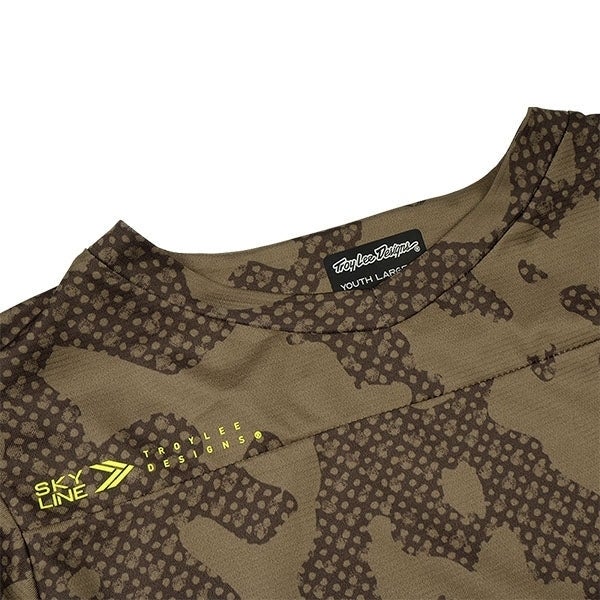 Troy Lee Designs Skyline SS Scrubland Kids Bicycle Jersey olive YXL Figure 5