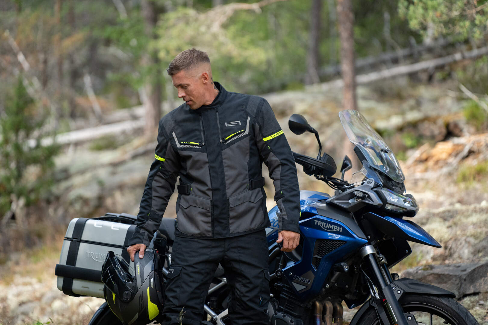 Lindstrands Sylarna waterproof Motorcycle Textile Jacket grey/black 52 Figure 6