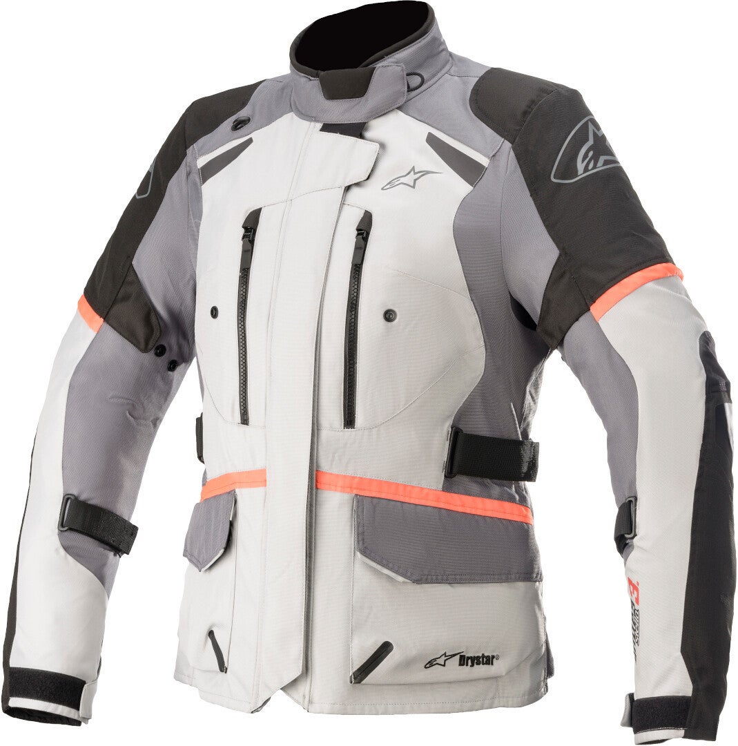 Alpinestars Stella Andes V3 Drystar Ladies Motorcycle Textile Jacket white/black/grey M Figure 1