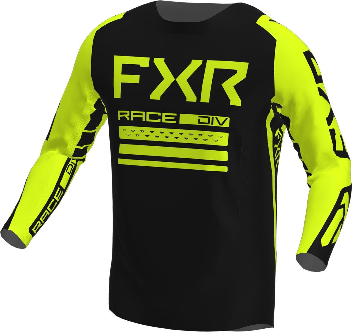 FXR Contender Off-Road Motocross trøje sort/neon-gul M Figur 1