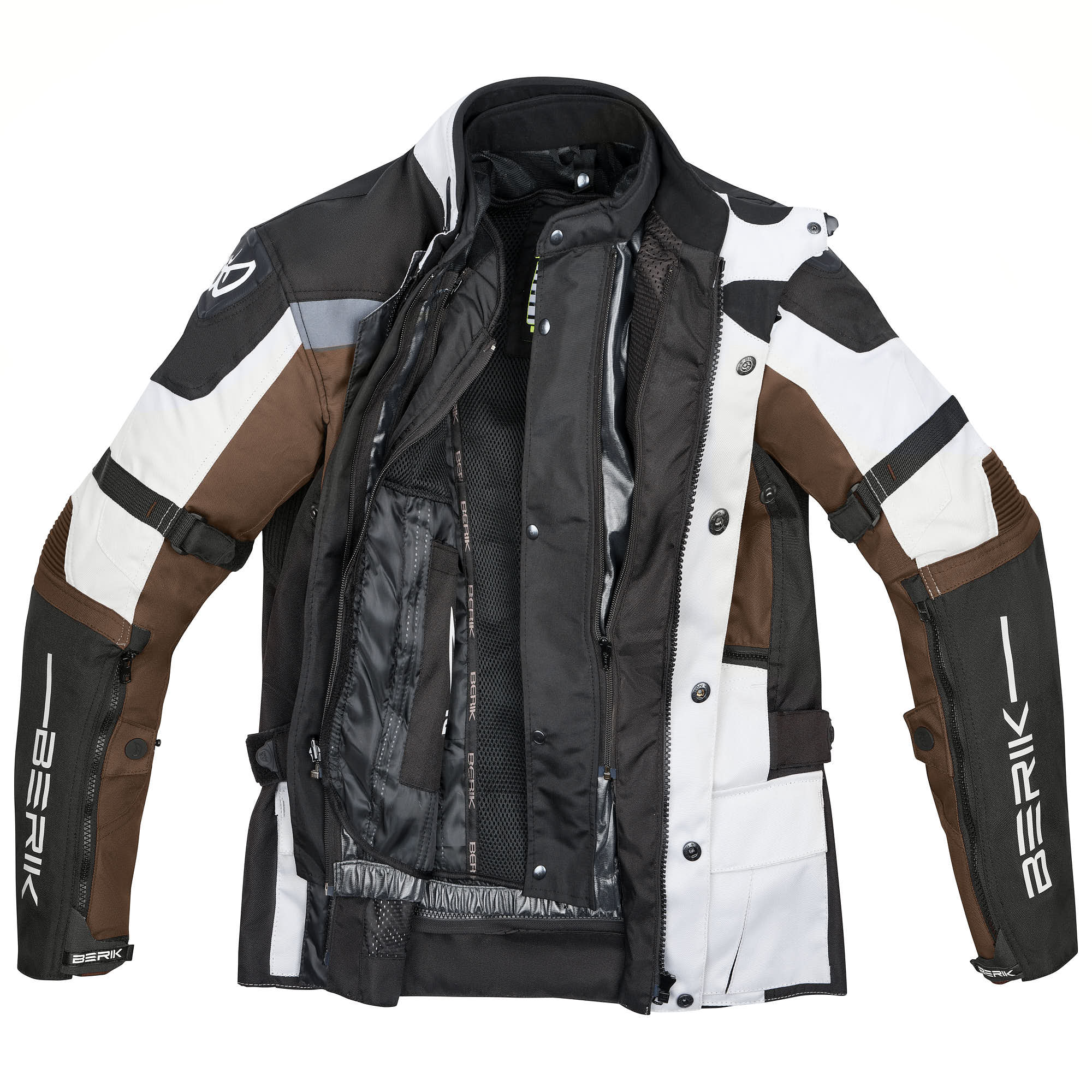 Side view of Berik Ferpho waterproof Motorcycle Textile Jacket