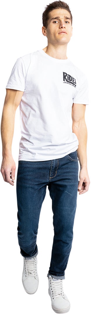 John Doe Pioneer Mono Vaqueros de moto Blue Stone Wash 38 L36 Figura 19