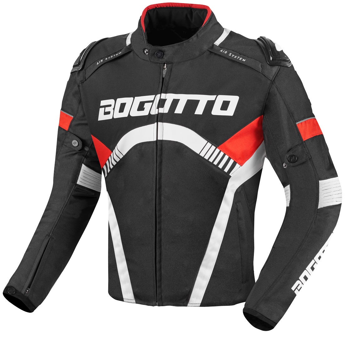 Bogotto Boomerang Waterproof Motorcycle Textile Jacket black/red 3XL Figure 1