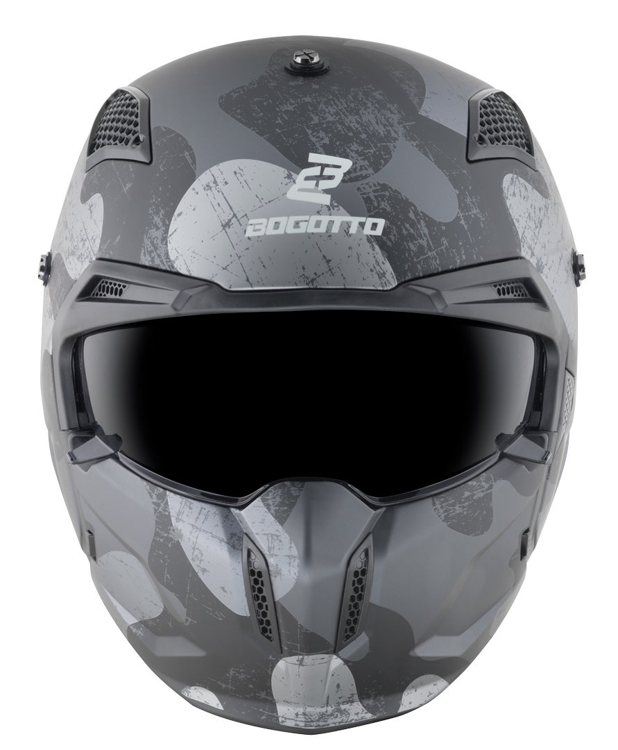 Bogotto Radic Camo Hjelm sort mat/grå L Figur 5