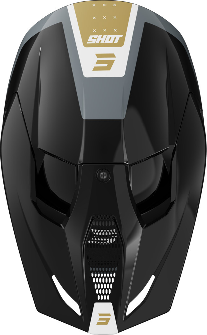 Shot Furious League Motorcross Helm zwart/grijs/wit Verlies (59/60) Figuur 3
