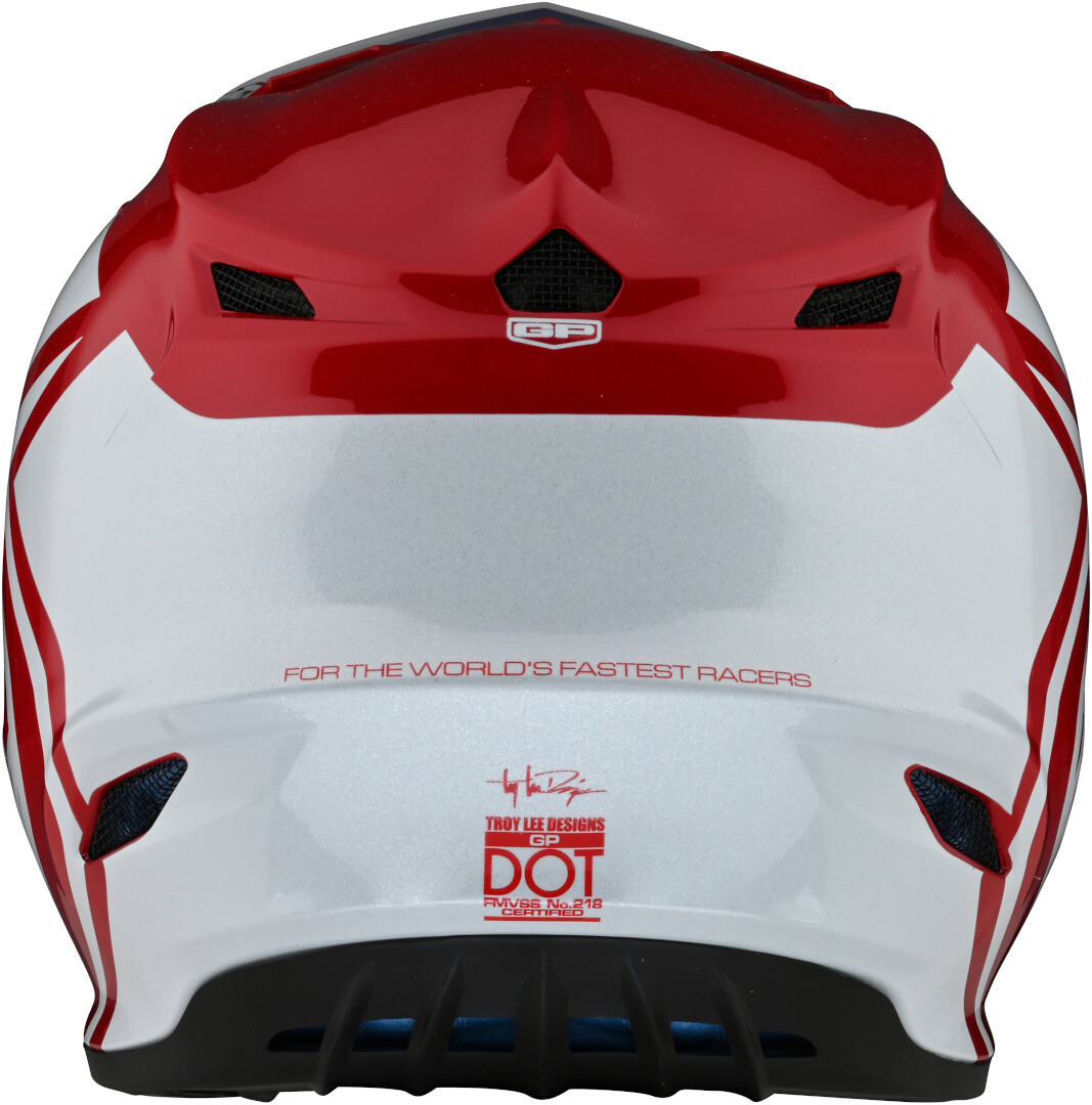 Troy Lee Designs GP Overload Motorcross helm rood/wit S Figuur 6