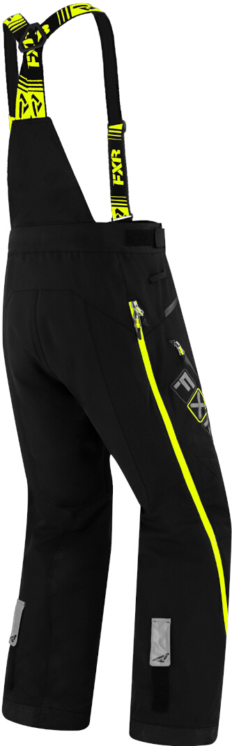 FXR Maverick X Pantaloni de bib pentru snowmobil negru/galben S Figura 2