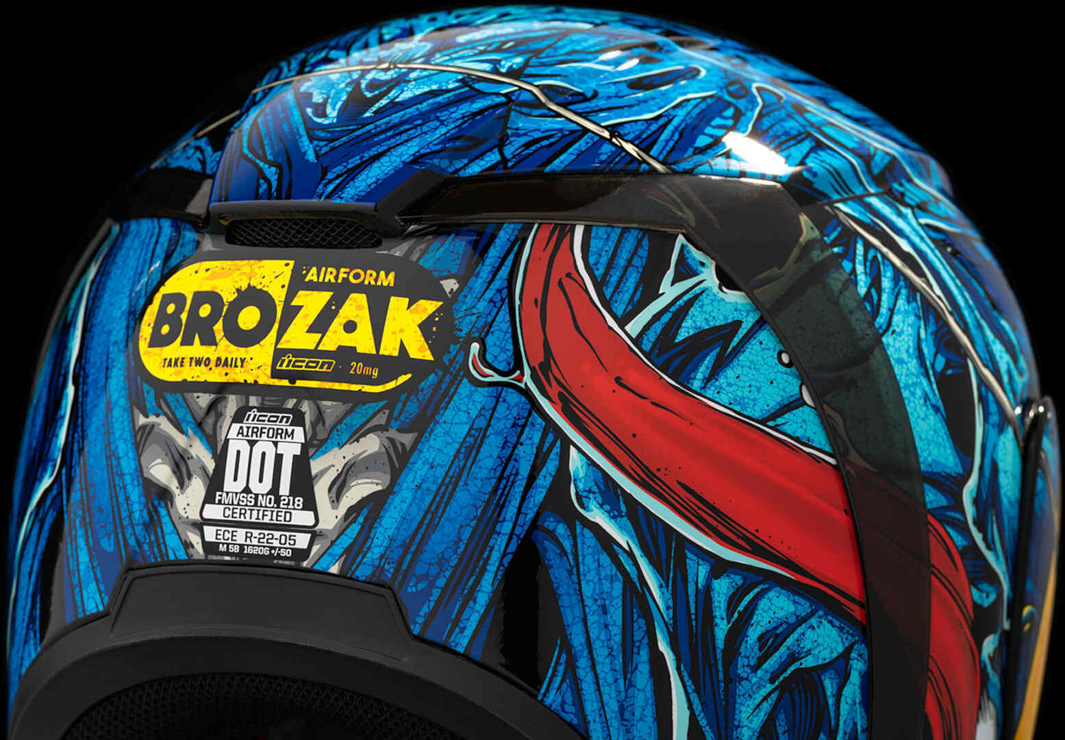 Icon Airform Brozak MIPS Helm blauw/geel S (55/56) Figuur 9