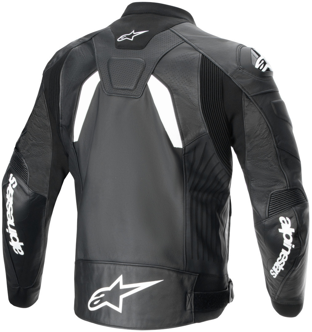 Alpinestars GP Plus R V4 Airflow perforierte Motorrad Lederjacke schwarz/weiß 56 Abbildung 2