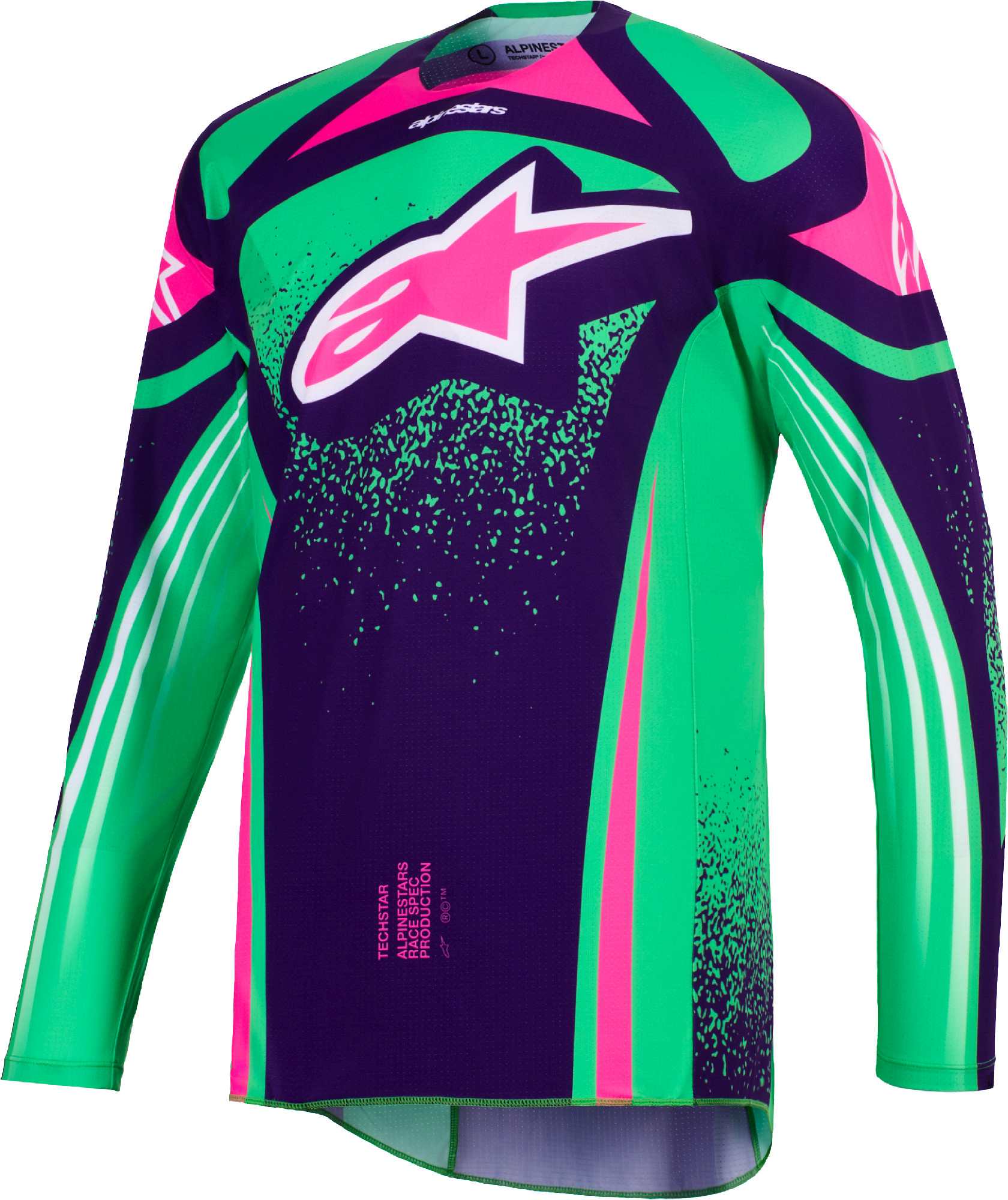 Alpinestars Techstar Nomur Maglia da motocross viola M Figura 1