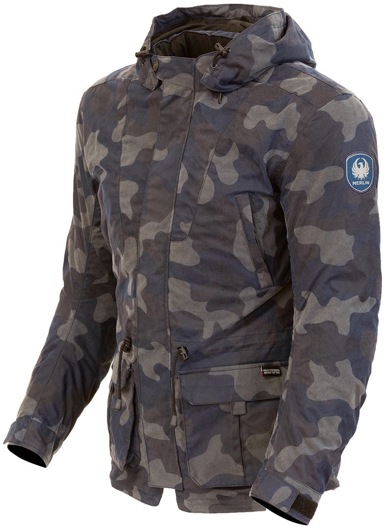 Merlin Belmot Camo Motorcycle Waxed Jacket dark blue 3XL Figure 5