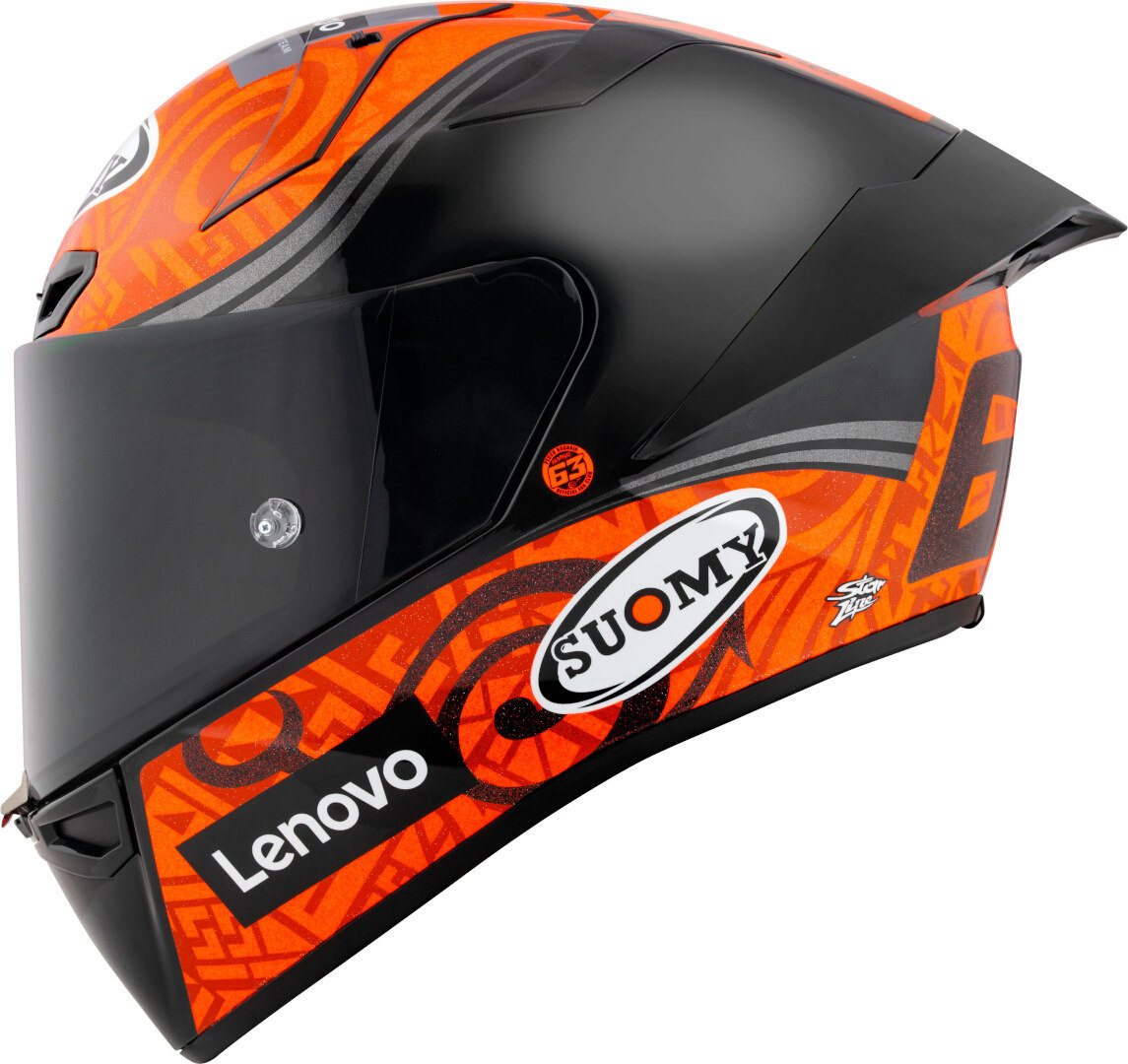 Suomy S1-XR GP Carbon Bagnaia Replica E06 Cască Negru/Portocaliu M (57/58) Figura 3