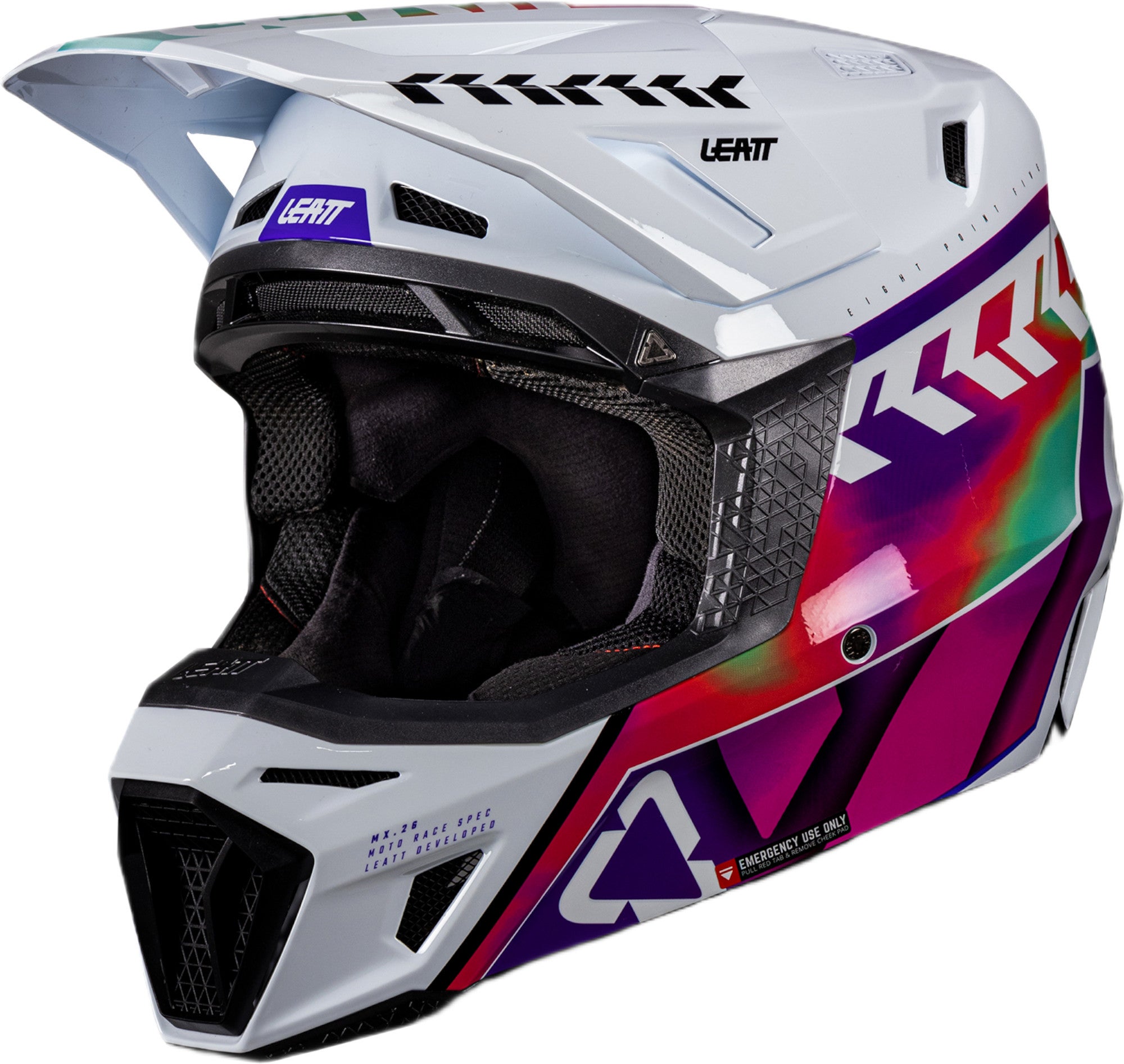 Leatt 8.5 V26 Motokrosová přilba s brýlemi Multi/Pink S (55/56) Obrázek 6