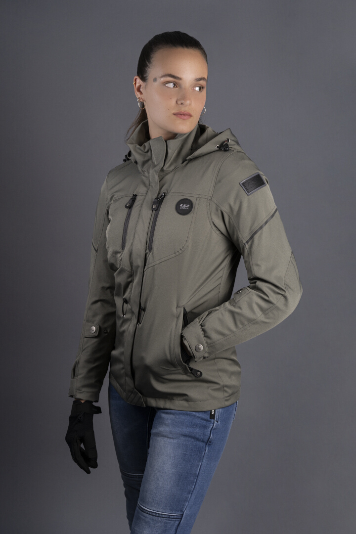 LS2 Rambla Evo waterproof Ladies Motorcycle Textile Jacket Khaki S Figure 6