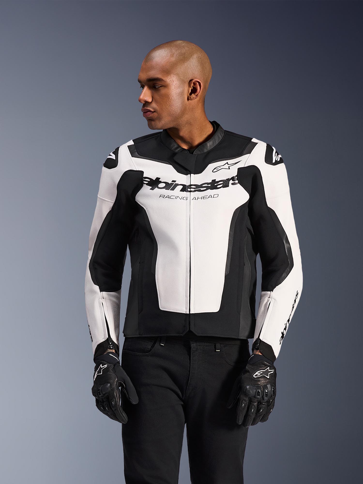 Side view of Alpinestars GP Force V2 Motorcycle Leather Jacket