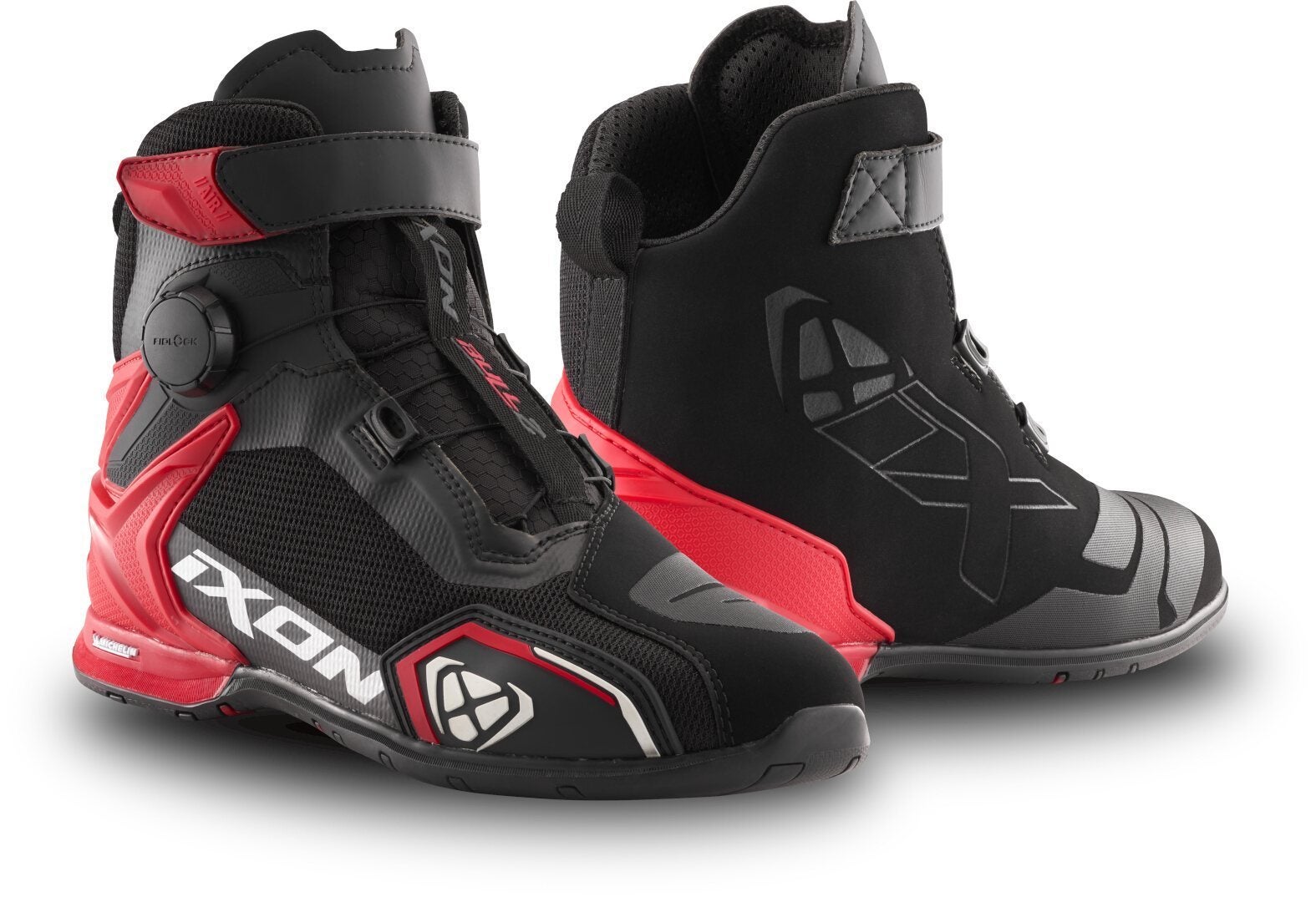 Ixon Bull 2 Air Moto boty černá/červená/bílá 43 Obrázek 1